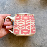 Pink Flowers Mug 14oz