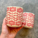 Pink Flowers Cup 13oz