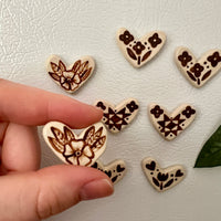Brown Heart Magnet