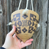 Amish Star Quilt Hanging Planter