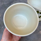 Green Flowers Cereal Bowl