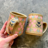 Tulip Stamp Spring Mug