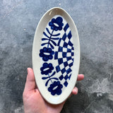 Flower Power Oval Plate