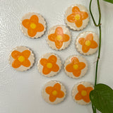 Orange Flower Magnet