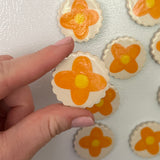 Orange Flower Magnet