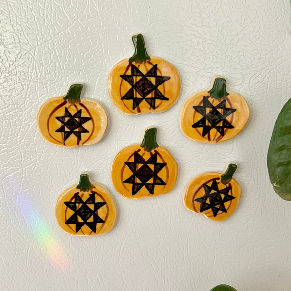 Quilty Pumpkin Magnet