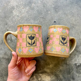 Tulip Stamp Spring Mug