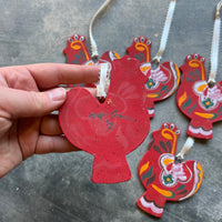 Dala Rooster Ornament