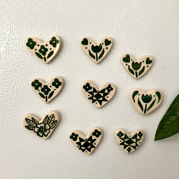 Green Heart Magnet