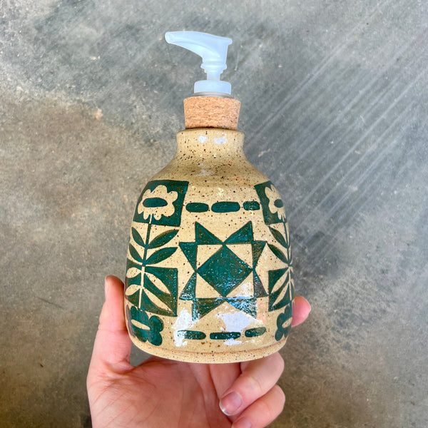 Folky Flowers Soap Dispenser