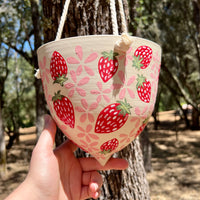 Strawberries Hanging Planter