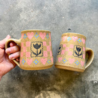 Tulip Stamp Spring Mug