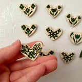 Green Heart Magnet