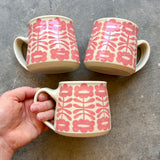 Pink Flowers Mug 14oz