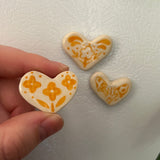 Orange Heart Magnet