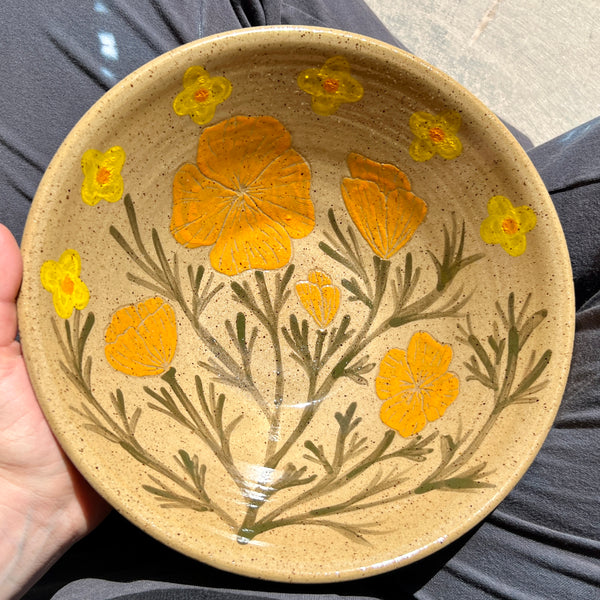 Large Poppies Bowl