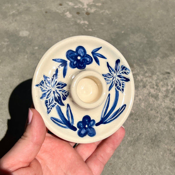 Wild Iris Candle Holder