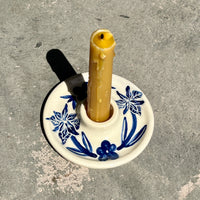 Wild Iris Candle Holder