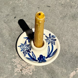Wild Iris Candle Holder