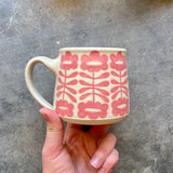 Pink Flowers Mug 14oz