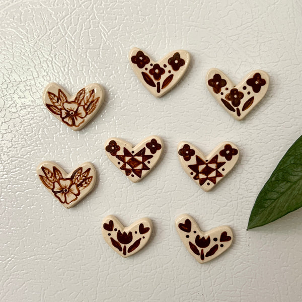 Brown Heart Magnet