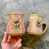 Tulip Stamp Spring Mug