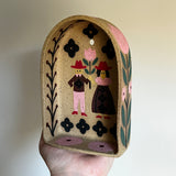 Pink Folk Couple Altar