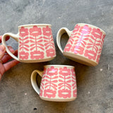 Pink Flowers Mug 14oz