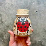 Ladybug Cork Jar
