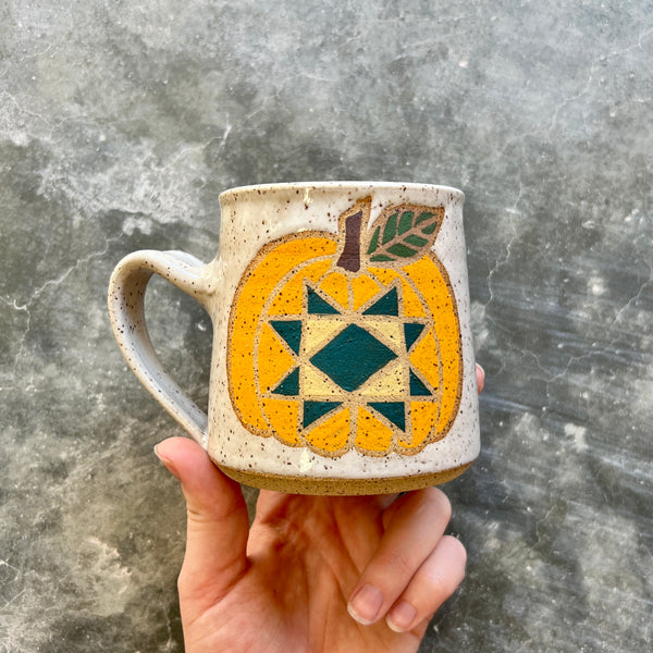 Folky Pumpkin Mug 15oz