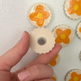 Orange Flower Magnet