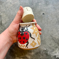 Ladybug Cork Jar