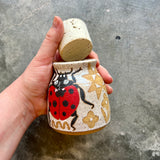 Ladybug Cork Jar