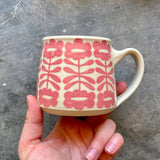 Pink Flowers Mug 14oz