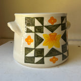 Daffodil Quilt Utensil Crock