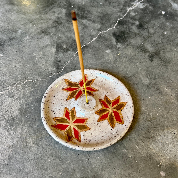 Folky Incense Dish