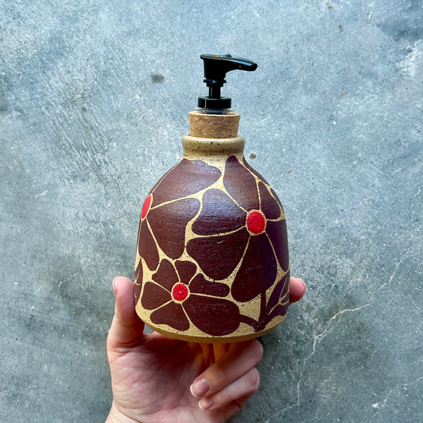Groovy Flowers Soap Dispenser