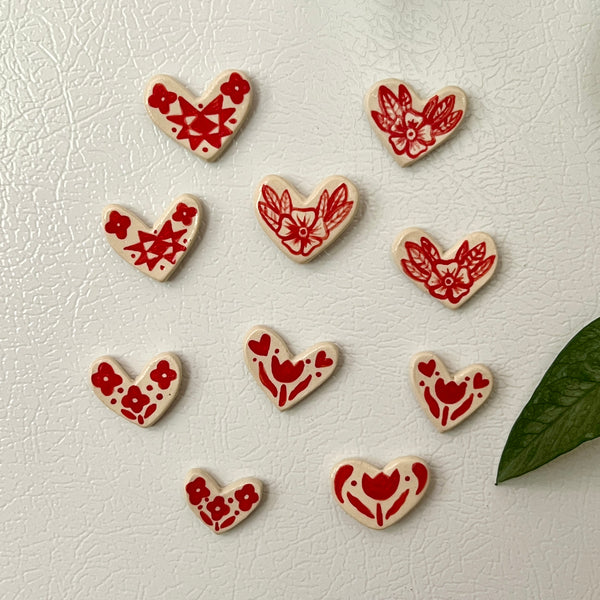 Red Heart Magnet