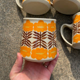 Large Fall Flowers Mug 18oz